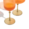 Sun Glasses Wine Set of 4 / Orchard Orange