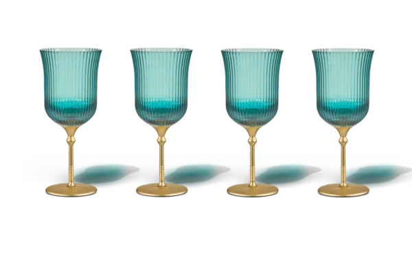 Sun Glasses Wine Set of 4 / Bazaruto Blue