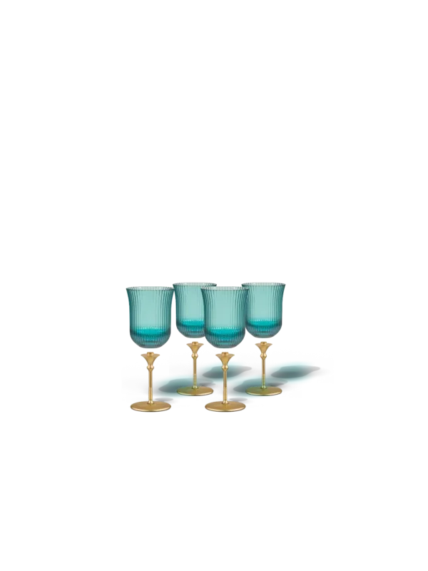 Sun Glasses Wine Set of 4 / Bazaruto Blue