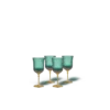 Sun Glasses Wine Set of 4 / Parisian Green