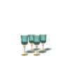 Sun Glasses Wine Set of 4 / Parisian Green